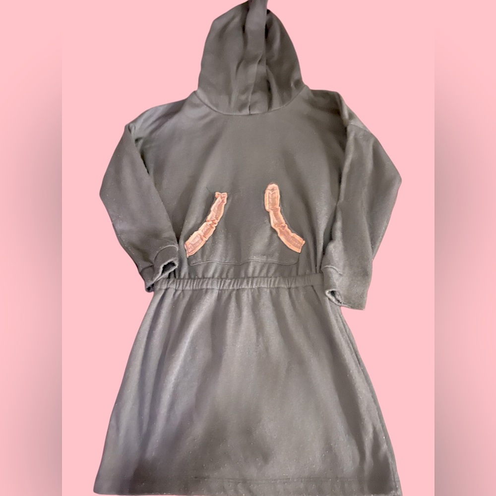 Girls Miki Miette Hooded Sweatshirt Dress